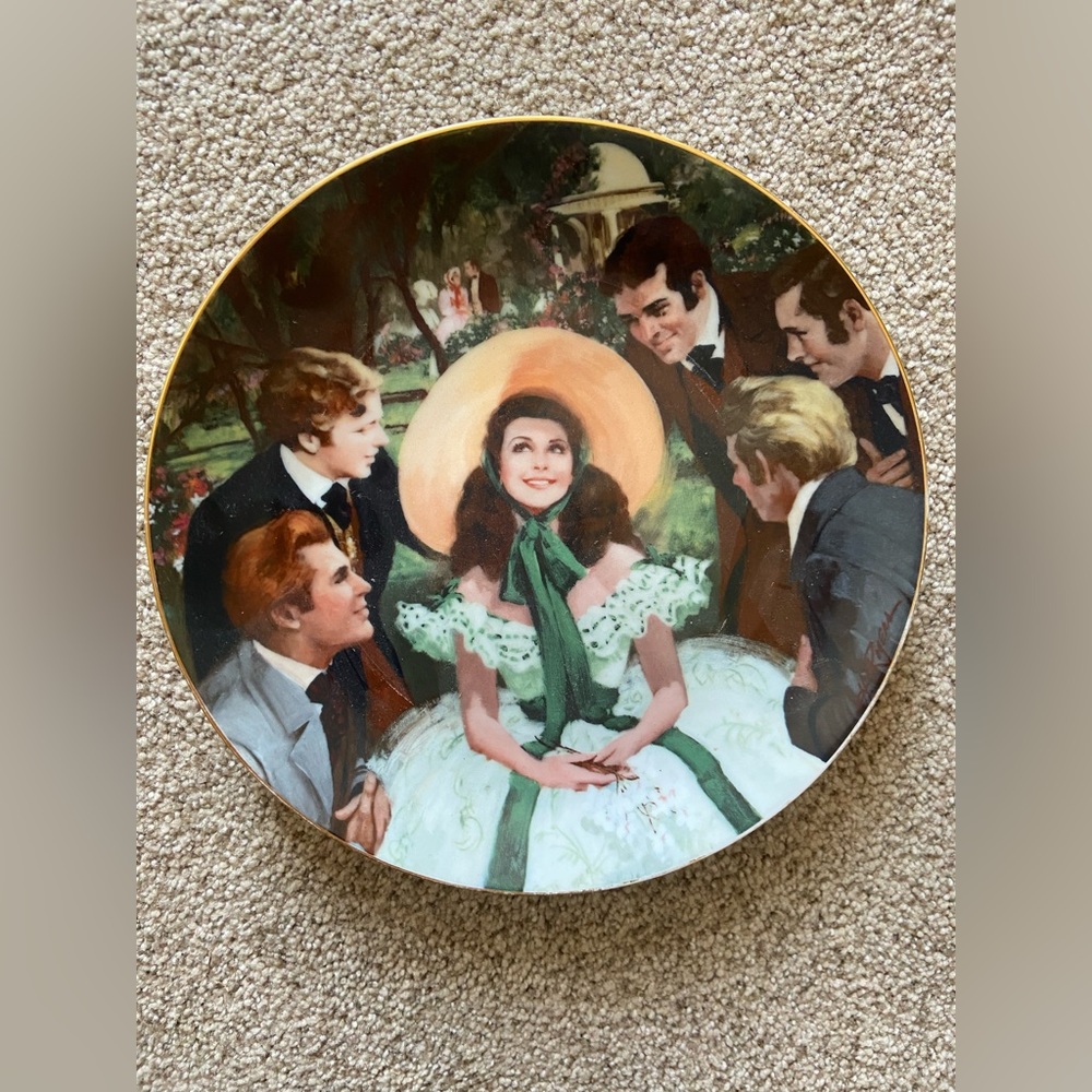 W.S. George 1988 Gone with the wind plate 7153R